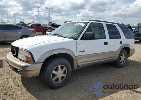 2000 Oldsmobile Bravada из США, поврежденный, VIN 1GHDT13W8Y2229356